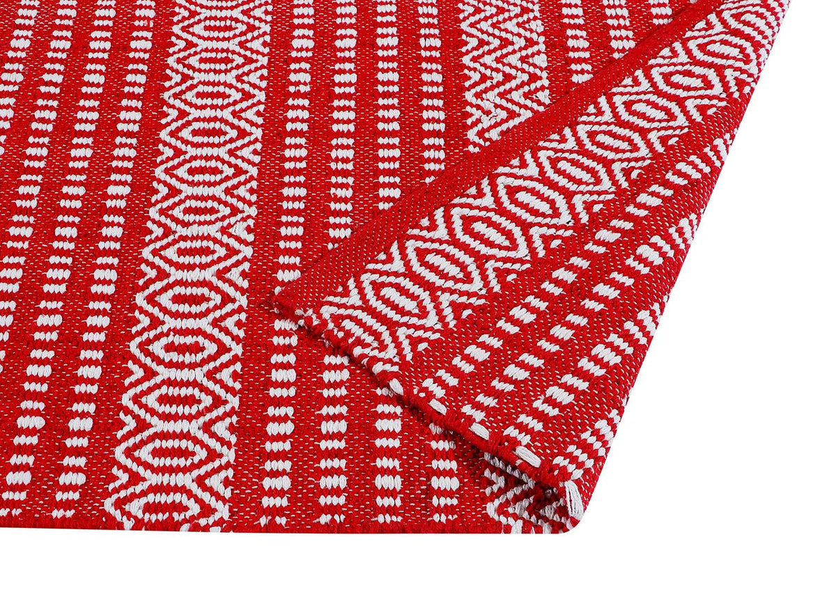 PVC Anti-Slip Doormat for Home & Bathroom Entrance Red Rectangular Mat (22x60 Inch) Image 2