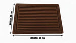 PVC Anti-Slip Doormat for Home & Bathroom Entrance Brown Rectangular Mat (40x60 cm) Image 2