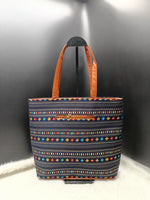 Handbag For Women And Girls Stylish Multicolor Fabric Bag Image 2