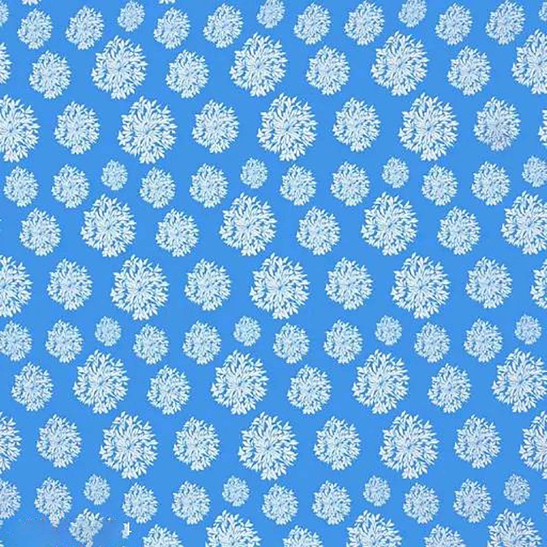 Cotton (78x72 Inch) Double Size Bedsheet With 2 Pillow Cover in Blue Color Image 2