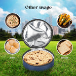 Roti Cover With Zip Roti Container For Traveling Office Home Dinner Cloth Warm Roti Cover Blue Image 4
