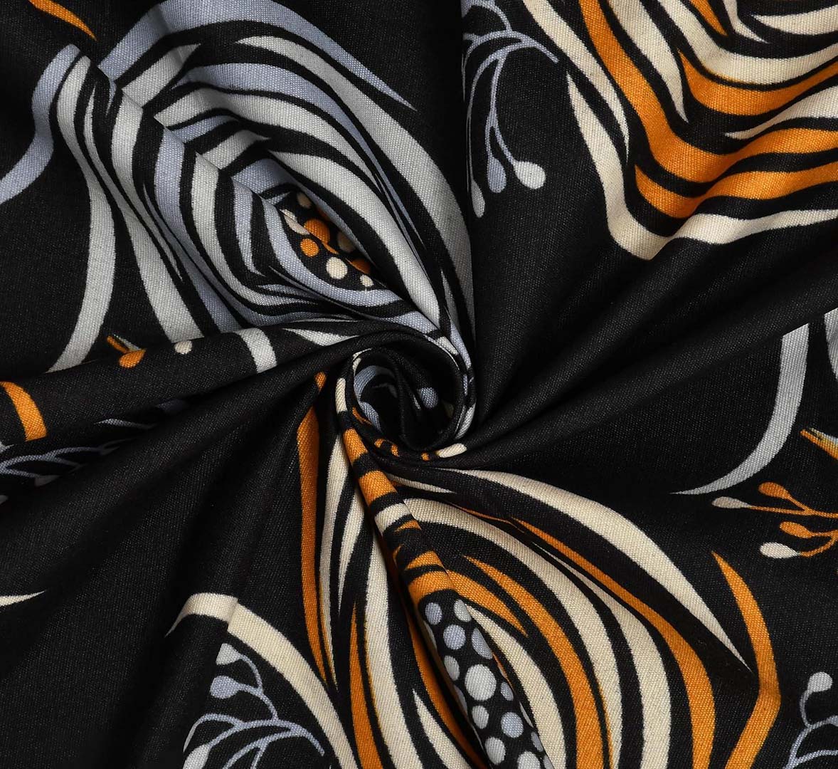 Glace Cotton (78x72 Inch) Double Size Bedsheet With 2 Pillow Cover in Multicolor Image 3