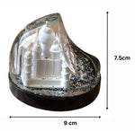 Taj Mahal Water Glitters Figurine Miniature Gift Item For Home Office Decor Gifts And Decor Transparent Showpiece Black Pack Of 1 Image 2