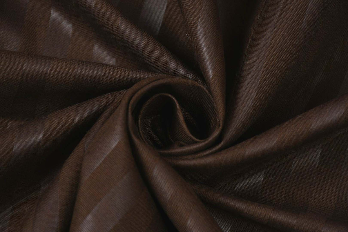 Cotton (90x100 Inch) Double Size Bedsheet With 2 Pillow Cover in Brown Color Image 2