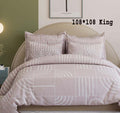 Cotton Feel Fabric (108x108 Inch) Double Size Bedsheet With 2 Pillow Cover in Light Pink Color Image 1