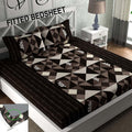 Microfiber (88x90 Inch) Double Size Bedsheet With 2 Pillow Cover in Multicolor Image 1