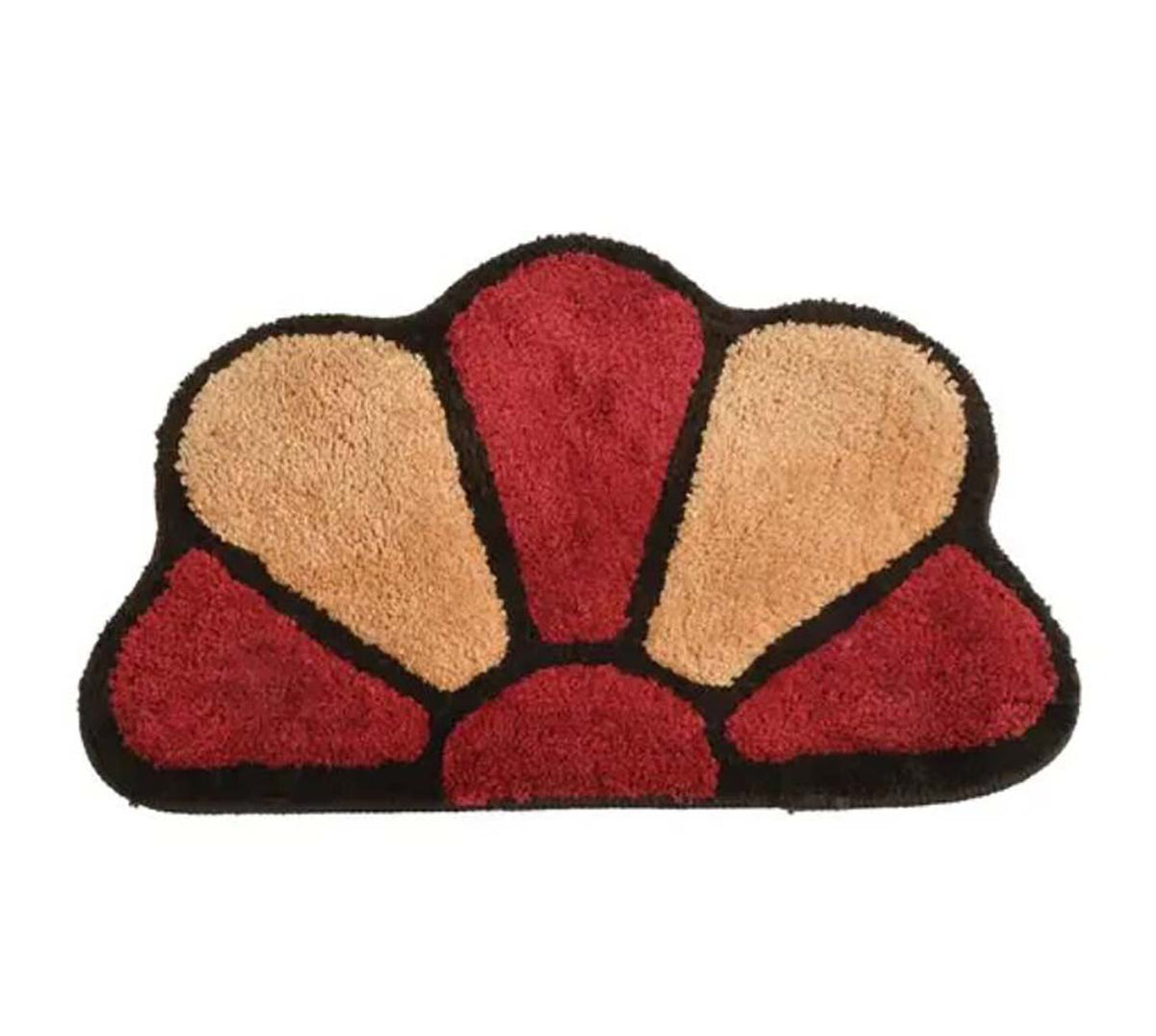 Microfiber Anti-Slip Doormat for Home & Bathroom Entrance Multicolor Semi Circle Mat (45x70 cm) Image 3