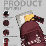 Handbag For Women And Girls Stylish Maroon PU Leather Bag Image 2