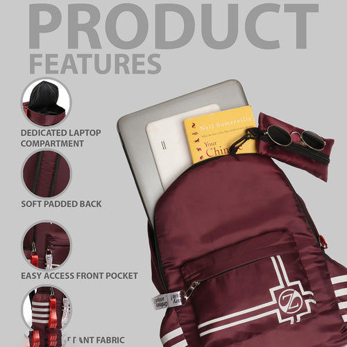 Handbag For Women And Girls Stylish Maroon PU Leather Bag Image 2