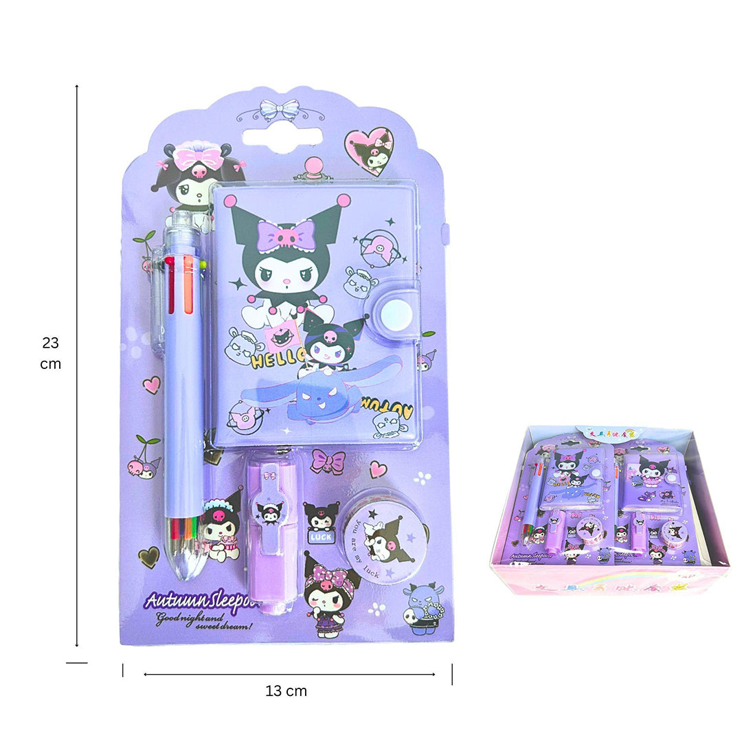 Kuromi Themed Stationery Set For Kids Cute Cartoon School Kit Image 1