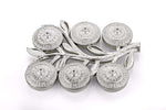 Multipurpose Tree Shape 6 Section Royal Design Silver Storagegift Box Dry Fruits Box Image 2