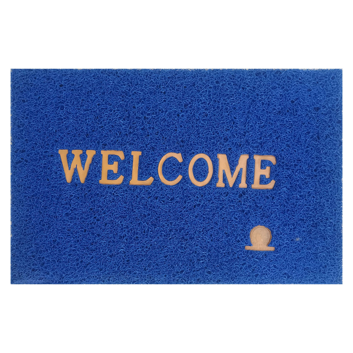 PVC Anti-Slip Doormat for Home & Bathroom Entrance Blue Rectangular Mat (40x60 cm) Image 2