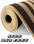 Rubber Anti-Slip Doormat for Home & Bathroom Entrance Brown rectangular Mat (2x3 Feet) Image 1