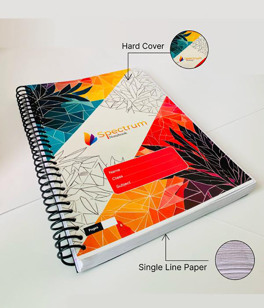 Spectrum A4Size Spiral Notebook Pack Of 3 140 Pages Each Notebook Image 3