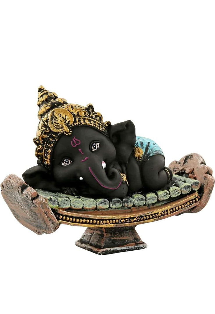 Day Creation Resin Ganesha Statue Murti For Festival Office Home Decor Living Room Decoration Items For Home Living Room Pooja Room Table Gift 16 Cm X 11 Cm Multi Colour Image 4