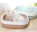 Open Cat Dog Litter Tray Box Image 1