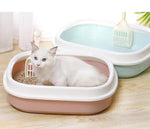 Open Cat Dog Litter Tray Box Image 1
