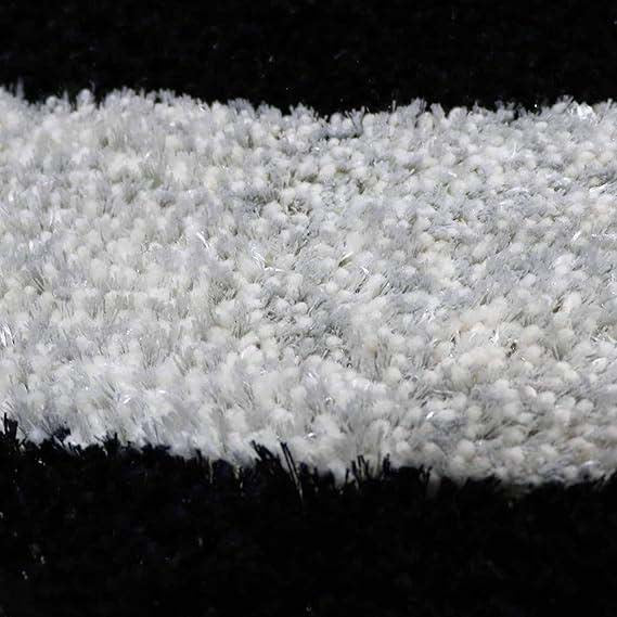 Polyester Anti-Slip Doormat for Home & Bathroom Entrance Black & Grey Rectangular Mat (33x 53 Inch) Image 3