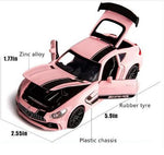 Car Resembling Amg Gt R 132 Model Car Exclusive Alloy Metal Pull Back Die Cast Car Diecast Metal Pullback Toy Car With Openable Doors Light Music Best Gifts Toys Car colors As Per Stock Image 4