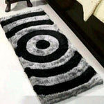 Polyester Anti-Slip Doormat for Home & Bathroom Entrance Black & Grey Rectangular Mat (33x 53 Inch) Image 1