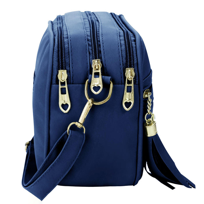 Handbag For Women And Girls Stylish blue PU Leather Bag Image 2