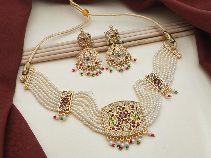 Premium Artificial Traditional Jewelry Collection: Ethnic Necklace & Earring Sets Image 1