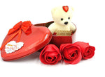 Red Teddy With Flower Image 2