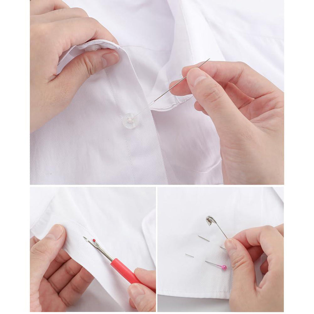 Portable Sewing Kit Fapiwen Home Sewing Kit Diy Sewing Supplies For Adults And Kids Sewing Supplies And Accessories Contains 12 Spools Of Thread Of 100M Sewing Needles And Tape Measure Etc Image 4