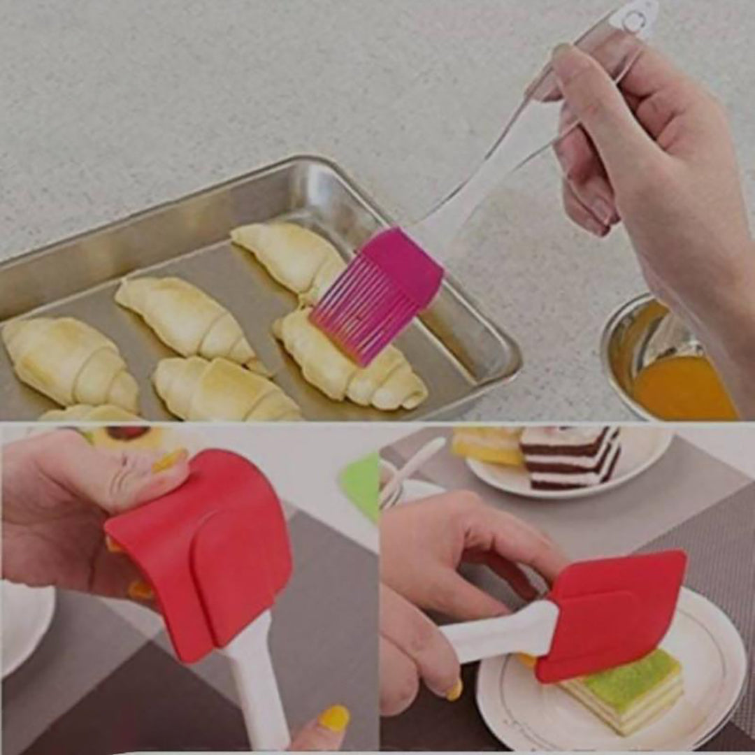 12 Pcs Cookie Cutter Set Oil Brush And Spatula Combo Image 2