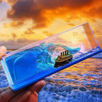 Anadimall Liquid Wave Titanic Cruise Ship Model Decoration Cruise Ship That No Longer Sinks Cruise Ship Iceberg Home Decor Suitable For Home Show Car Decoration Gifts Image 4