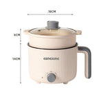Mini Multipurpose Electric Kettle With Steamer 1.5L Inner Pot Non Stick Hotpot Cooker For Cooking Hot Water Rice Idli Momos Tea 600W Portable Travel Image 2