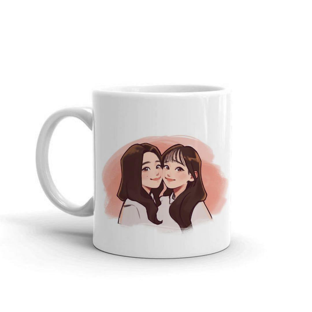 Ceramic Printed Tea And Coffee Cup For Sister And Friends Bestfriend Kids A Special Present For Special Occasion Image 3