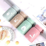 380Ml Small Size Glass Insulated Bottle Airtight And Leak Proof Used In Travel Mug For Tea Coffee Water School Office Kids Men & Women Piecereceiving Random Color Image 4