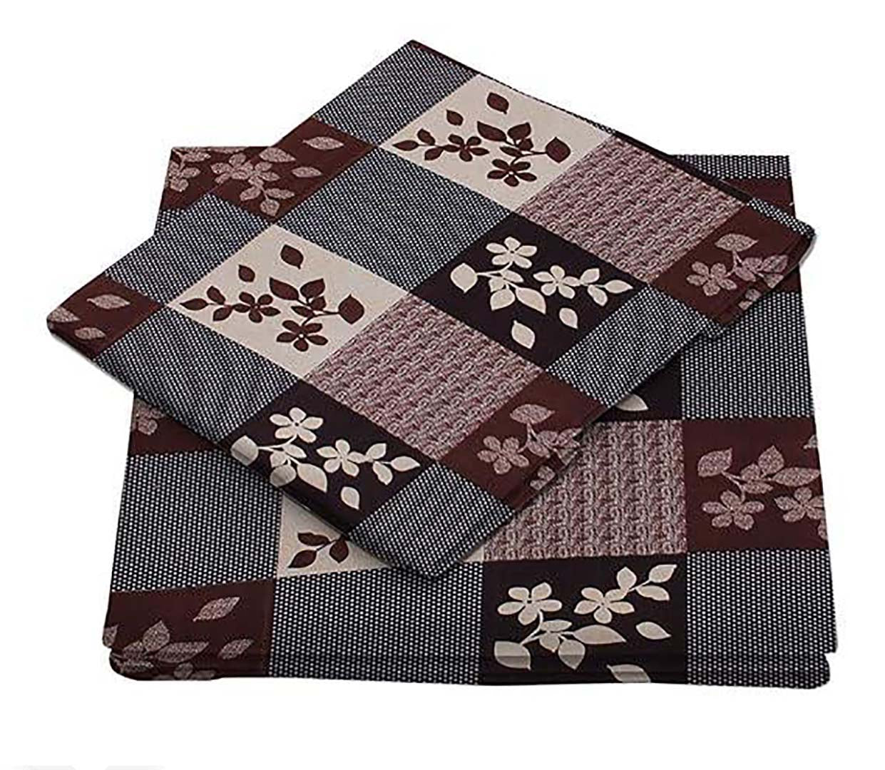 Polycotton (60x90 Inch) Single Size Bedsheet With 1 Pillow Cover in Multicolor Image 3