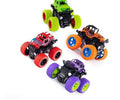 Monster Truck Friction Powered 4Wd Cars Toys 360 Degree Stunt Push Go Truck For Toddlers Kids Gift Pack Of 2 Car Image 1