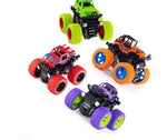 Monster Truck Friction Powered 4Wd Cars Toys 360 Degree Stunt Push Go Truck For Toddlers Kids Gift Pack Of 2 Car Image 1