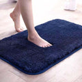 Microfiber Anti-Slip Doormat for Home & Bathroom Entrance Blue rectangular Mat (40x60 cm) Image 1