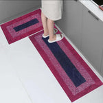 Cotton Anti-Slip Doormat for Home & Bathroom Entrance Multicolor Rectangular Mat (35x50 cm) Image 1