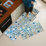 Synthetic Anti-Slip Doormat for Home & Bathroom Entrance Multicolor Rectangular Mat (40x60 & 40x12 cm) 2 Pcs Image 1