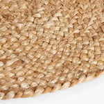 Jute Anti-Slip Doormat for Home & Bathroom Entrance Beige Oval Mat (38x58 cm) Image 3