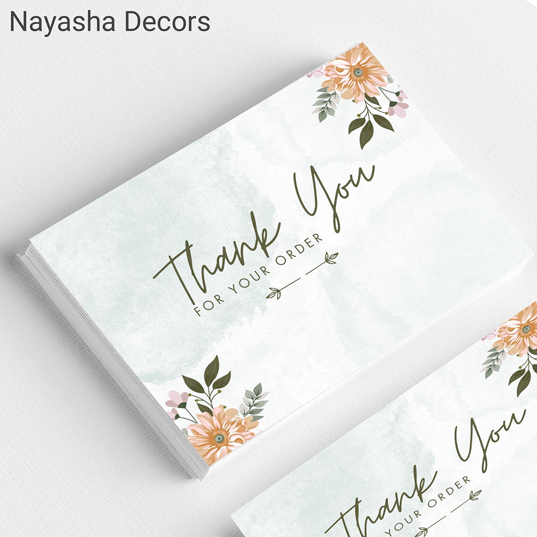 Pack Of 100 Thanks Cards For Return Gifts Small Business Professional Use Appreciation Cards 3X2Inch Size Image 1