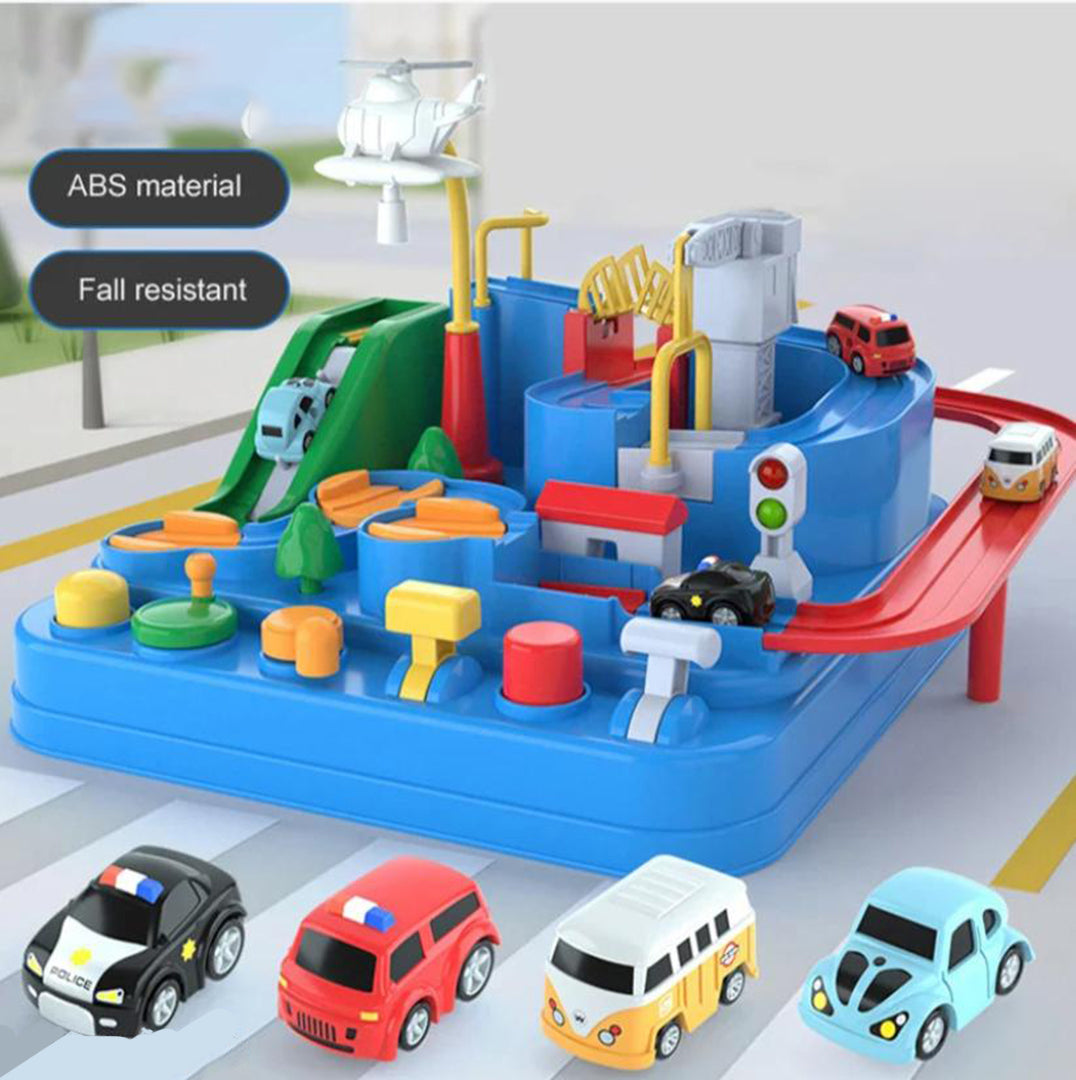 Adventure Car Toys City Rescue Preschool Educational Race Tracks For Kids Multicolor Image 1