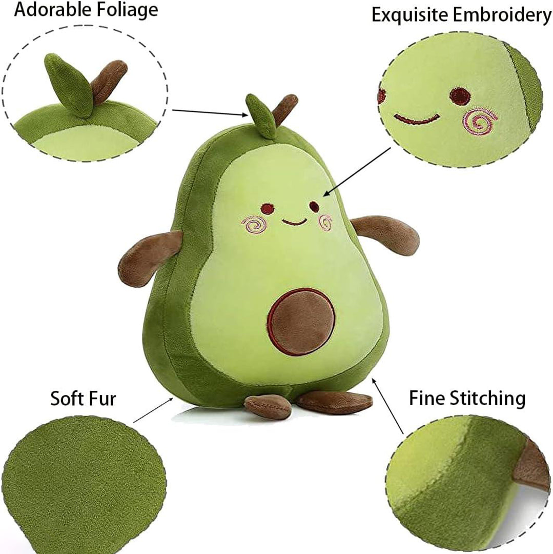 Cute Avocado Teddy Bear Plush Pillow Lovable Huggable Toy Birthday Gifts Image 4