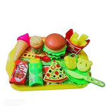 16 Pcs Pretend Play Dessert And Cookies Ice Cream With Food Trey For Kids Image 3