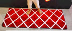 Microfiber Anti-Slip Doormat for Home & Bathroom Entrance Red Rectangular Mat (2x5 Feet) Image 2