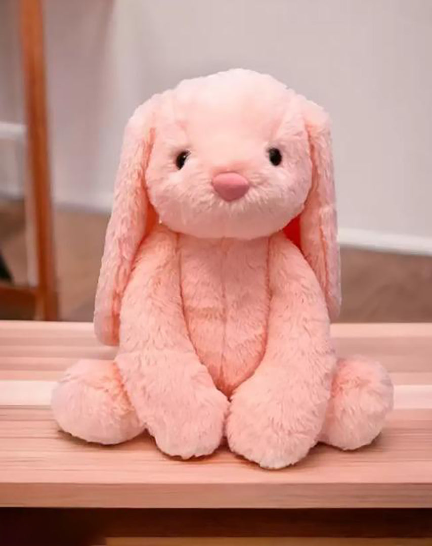 Big Ear Rabbit Bunny Soft Toy For Girls Soft Doll Plush Pillow Color Peach Size 35Cm Qty 1 Pic Only Image 1