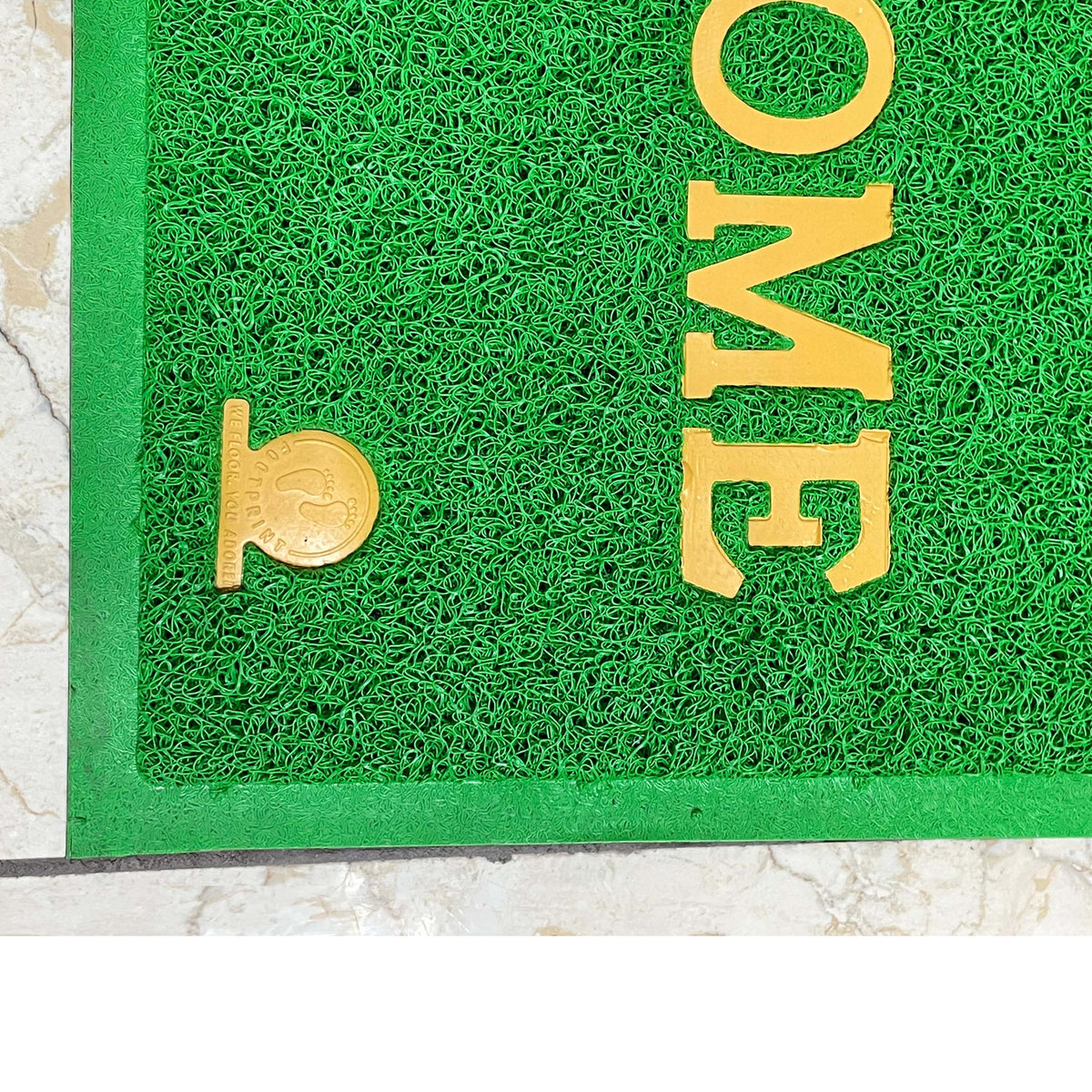 PVC Anti-Slip Doormat for Home & Bathroom Entrance Green Rectangular Mat (40x60 cm) Image 3