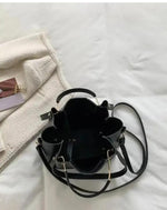 Handbag For Women And Girls Stylish Black PU Leather Bag Image 2