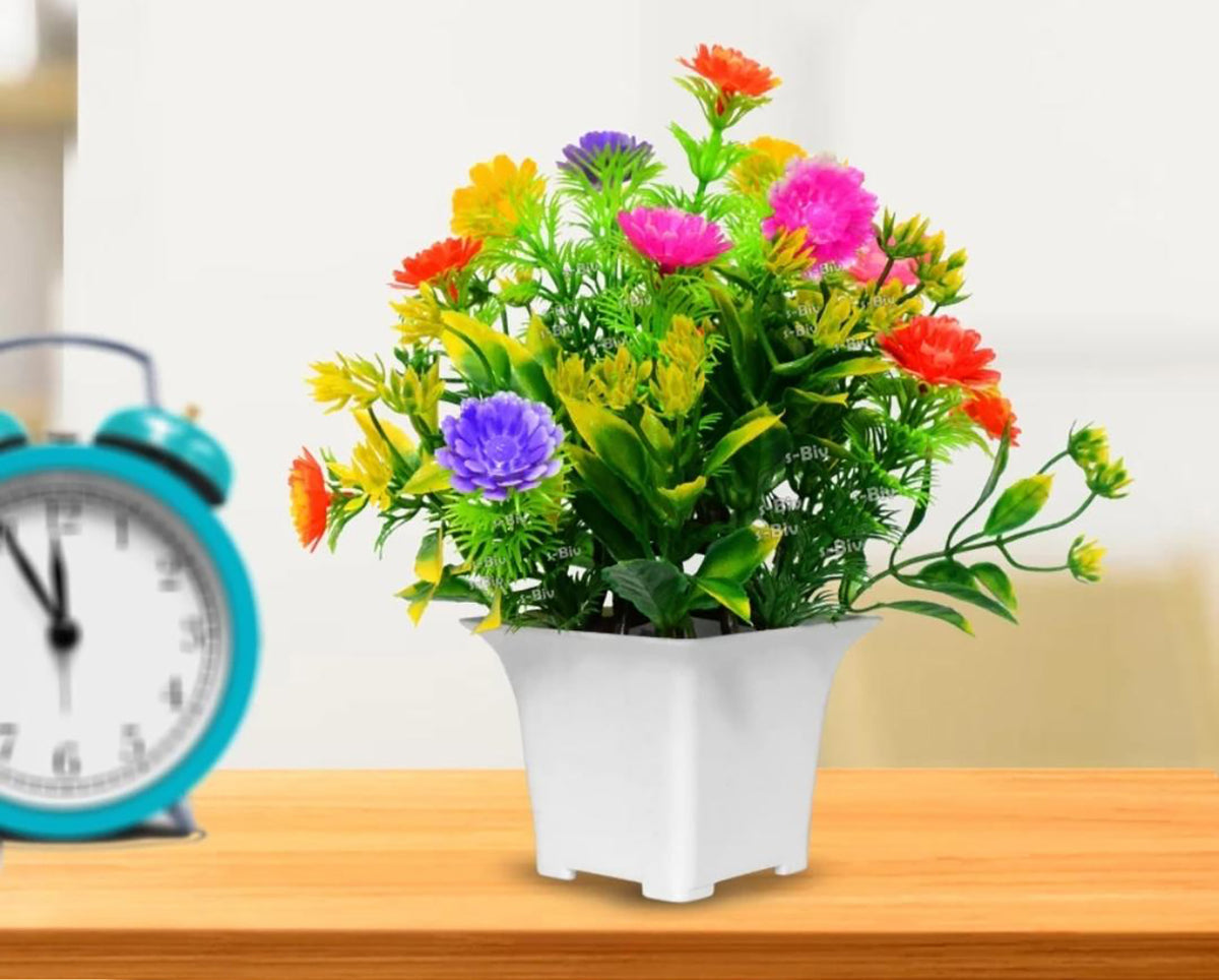 Artificial Flowers Plants For Home Office Kitchen Decoration And Gifts Combo Pack Image 2