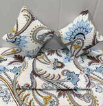 Glace Cotton (90x100 Inch) Double Size Bedsheet With 2 Pillow Cover in Multicolor Image 1